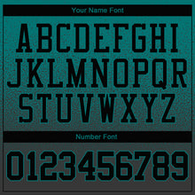 Load image into Gallery viewer, Custom Stitched Aqua Black Fade Fashion Sports Pullover Sweatshirt Hoodie