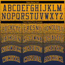 Load image into Gallery viewer, Custom Stitched Gold Navy Fade Fashion Sports Pullover Sweatshirt Hoodie