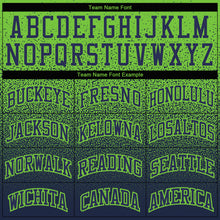 Load image into Gallery viewer, Custom Stitched Neon Green Navy Fade Fashion Sports Pullover Sweatshirt Hoodie