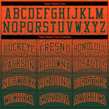 Load image into Gallery viewer, Custom Stitched Orange Green Fade Fashion Sports Pullover Sweatshirt Hoodie