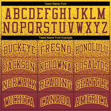 Load image into Gallery viewer, Custom Stitched Gold Burgundy Fade Fashion Sports Pullover Sweatshirt Hoodie