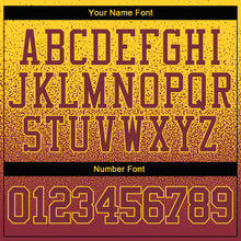 Load image into Gallery viewer, Custom Stitched Gold Burgundy Fade Fashion Sports Pullover Sweatshirt Hoodie