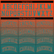 Load image into Gallery viewer, Custom Stitched Orange Aqua Fade Fashion Sports Pullover Sweatshirt Hoodie