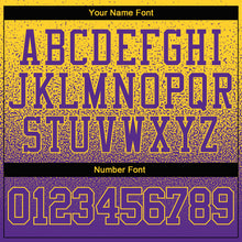 Load image into Gallery viewer, Custom Stitched Gold Purple Fade Fashion Sports Pullover Sweatshirt Hoodie