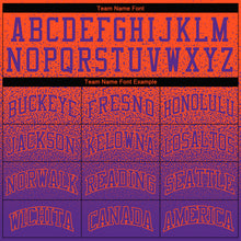 Load image into Gallery viewer, Custom Stitched Orange Purple Fade Fashion Sports Pullover Sweatshirt Hoodie