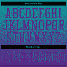 Load image into Gallery viewer, Custom Stitched Aqua Purple Fade Fashion Sports Pullover Sweatshirt Hoodie