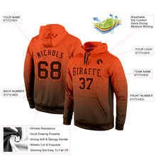 Load image into Gallery viewer, Custom Stitched Orange Brown Fade Fashion Sports Pullover Sweatshirt Hoodie
