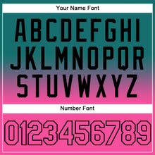 Load image into Gallery viewer, Custom Stitched Teal Pink-Black Fade Fashion Sports Pullover Sweatshirt Hoodie