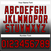 Load image into Gallery viewer, Custom Stitched White Red-Black Fade Fashion Sports Pullover Sweatshirt Hoodie