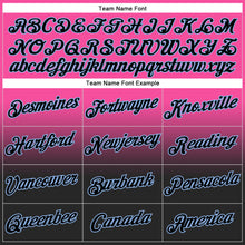 Load image into Gallery viewer, Custom Stitched Pink Black-Light Blue Fade Fashion Sports Pullover Sweatshirt Hoodie