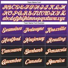 Load image into Gallery viewer, Custom Stitched Purple White Black-Orange Fade Fashion Sports Pullover Sweatshirt Hoodie