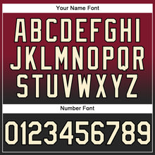 Load image into Gallery viewer, Custom Stitched Crimson Cream-Black Fade Fashion Sports Pullover Sweatshirt Hoodie