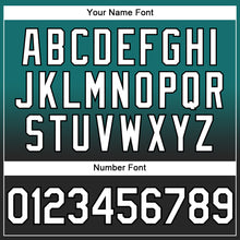 Load image into Gallery viewer, Custom Stitched Teal White-Black Fade Fashion Sports Pullover Sweatshirt Hoodie