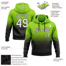 Load image into Gallery viewer, Custom Stitched Neon Green White-Black Fade Fashion Sports Pullover Sweatshirt Hoodie