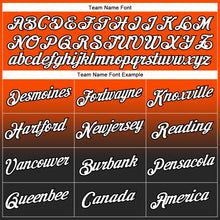 Load image into Gallery viewer, Custom Stitched Orange White-Black Fade Fashion Sports Pullover Sweatshirt Hoodie