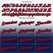 Load image into Gallery viewer, Custom Stitched White Red-Navy Fade Fashion Sports Pullover Sweatshirt Hoodie