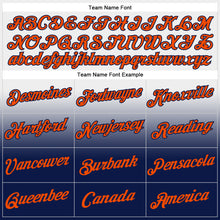 Load image into Gallery viewer, Custom Stitched White Orange-Navy Fade Fashion Sports Pullover Sweatshirt Hoodie