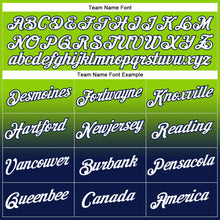 Load image into Gallery viewer, Custom Stitched Neon Green White-Navy Fade Fashion Sports Pullover Sweatshirt Hoodie