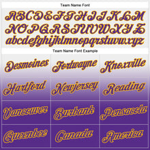 Load image into Gallery viewer, Custom Stitched White Purple-Gold Fade Fashion Sports Pullover Sweatshirt Hoodie