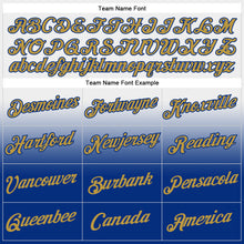 Load image into Gallery viewer, Custom Stitched White Old Gold-Royal Fade Fashion Sports Pullover Sweatshirt Hoodie