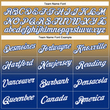 Load image into Gallery viewer, Custom Stitched Old Gold White-Royal Fade Fashion Sports Pullover Sweatshirt Hoodie