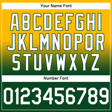 Load image into Gallery viewer, Custom Stitched Gold White-Green Fade Fashion Sports Pullover Sweatshirt Hoodie