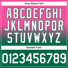 Load image into Gallery viewer, Custom Stitched Pink White-Kelly Green Fade Fashion Sports Pullover Sweatshirt Hoodie