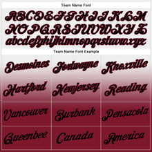 Load image into Gallery viewer, Custom Stitched White Black-Crimson Fade Fashion Sports Pullover Sweatshirt Hoodie