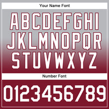 Load image into Gallery viewer, Custom Stitched Gray White-Crimson Fade Fashion Sports Pullover Sweatshirt Hoodie