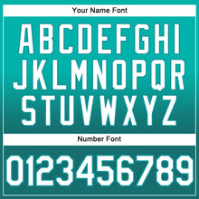 Load image into Gallery viewer, Custom Stitched Aqua White-Teal Fade Fashion Sports Pullover Sweatshirt Hoodie