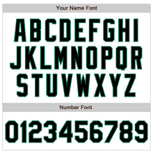 Load image into Gallery viewer, Custom White Pinstripe Black-Kelly Green Authentic Fade Fashion Baseball Jersey