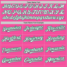 Load image into Gallery viewer, Custom Pink Pinstripe White-Kelly Green Authentic Fade Fashion Baseball Jersey