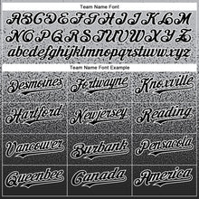 Load image into Gallery viewer, Custom Gray Black-White Authentic Fade Fashion Baseball Jersey