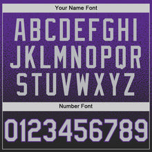 Load image into Gallery viewer, Custom Purple Gray-Black Authentic Fade Fashion Baseball Jersey