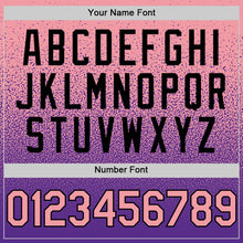 Load image into Gallery viewer, Custom Medium Pink Purple-Black Authentic Fade Fashion Baseball Jersey