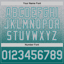 Load image into Gallery viewer, Custom Gray Teal Authentic Fade Fashion Baseball Jersey