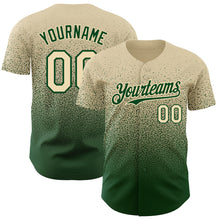 Load image into Gallery viewer, Custom Cream Green Authentic Fade Fashion Baseball Jersey
