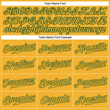 Load image into Gallery viewer, Custom Gold Gold-Green Authentic Baseball Jersey