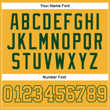Load image into Gallery viewer, Custom Gold Gold-Green Authentic Baseball Jersey