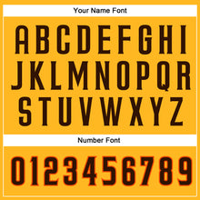 Load image into Gallery viewer, Custom Gold Brown-Orange Mesh Authentic Football Jersey