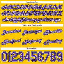 Load image into Gallery viewer, Custom Gold Black Pinstripe Purple-White Authentic Basketball Shorts