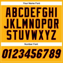 Load image into Gallery viewer, Custom Gold Black-Red Authentic Baseball Jersey