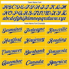 Load image into Gallery viewer, Custom Gold Navy-White Authentic Sleeveless Baseball Jersey