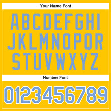 Load image into Gallery viewer, Custom Gold Light Blue-White Authentic Sleeveless Baseball Jersey