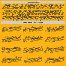 Load image into Gallery viewer, Custom Gold Gold-Navy Authentic Baseball Jersey