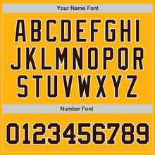 Load image into Gallery viewer, Custom Gold Brown-White Authentic Baseball Jersey