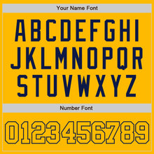 Load image into Gallery viewer, Custom Gold Gold-Navy Authentic Baseball Jersey