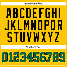 Load image into Gallery viewer, Custom Gold Black Pinstripe Kelly Green Authentic Basketball Jersey