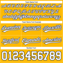 Load image into Gallery viewer, Custom Gold White-Navy Authentic Basketball Shorts