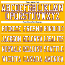 Load image into Gallery viewer, Custom Gold Burgundy-White Mesh Authentic Football Jersey